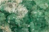 Green Fluorescent Cubic Fluorite Crystals - Madagascar #358907-1